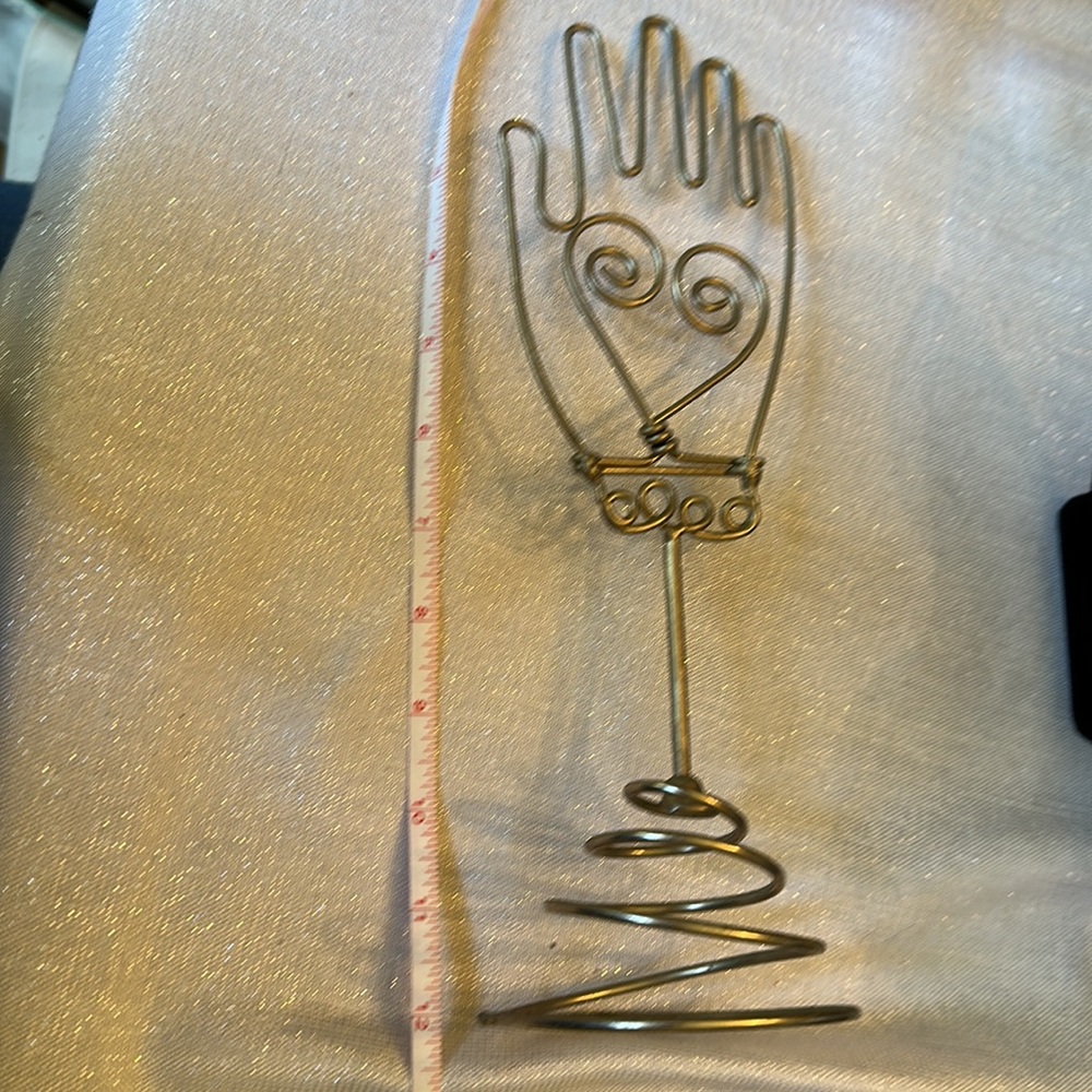 Standing Wire Hand to display jewelry or decor - Picture 3 of 5